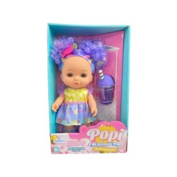 Muñeca Popi de 25 cm. con Helado Morado