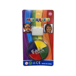 Pintura de Cara Circular 4 Colores