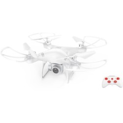 Dron Blanco Radio Control 2.4G 4 Canales con Wifi, Cámara y Cargador USB