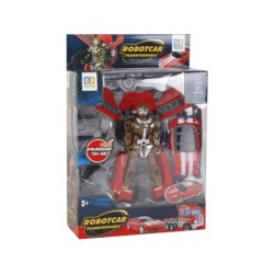 Coche Robot Convertible Rojo