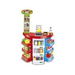 Supermercado Con Accesorios 38 Piezas y Escaner Electrónico 80x50cm