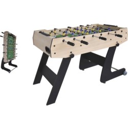Futbolín plegable de 121X61X80 cm.