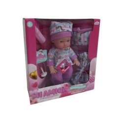 Muñeca 28 cm. con Sonidos y Accesorios