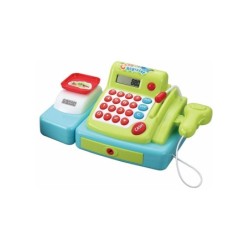 Caja Registradora Verde 34 cm. con Cesta de la Compra