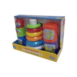 Encaja y Apila con Anillas y Cubitos