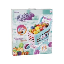 Carrito Supermercado Verde Música y Sonidos 19 Piezas 50x36x28cm