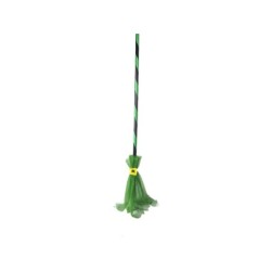 Escoba Bruja Tela 90 cm. Verde