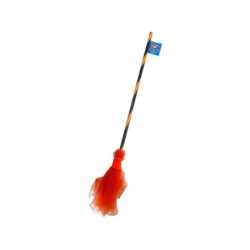 Escoba Bruja Naranja de 85 cm.