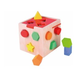 Cubo de Formas y Colores Madera
