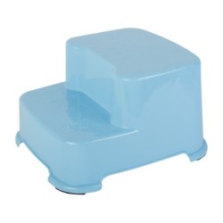 Banco de Plástico 2 Peldaños Azul