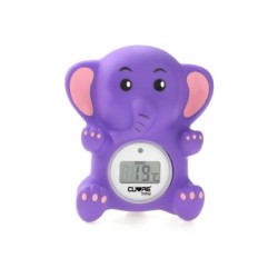 Termómetro Digital de Baño Elefante Morado con Alarma y Auto OFF