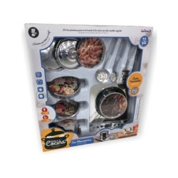 Menaje de Cocina 12 Piezas Acero Inoxidable con Vitrocerámica