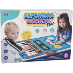 Alfombra Musical 2 En 1 Piano y Tambores de 70x45 cm.