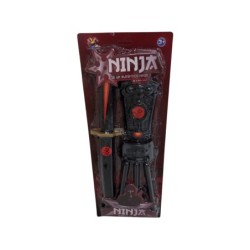 Set Armas Ninja con Katana 35 cm. y Garra