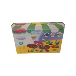 Set Plastilinas 29 piezas con 4 Botes de 50 g y 12 sobres 20 g Dinosaurios