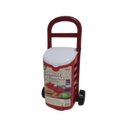 Carro de Compra con Accesorios Comida y Set Cocina 13 Piezas