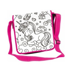 Mochila Coloreable Unicornio con 5 Rotuladores Lavables