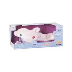Peluche Delfín Bailarin Rosa Función Grabar y Repetir