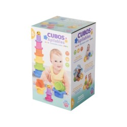 Cubos Apilables con Pelota 4.5 cm.