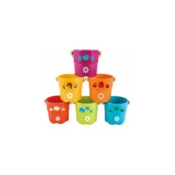Conjunto Cubos y Palas Apilables 8 Piezas