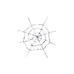 Tela de araña Blanca-Negra 150x150 cm.