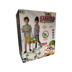 Carrito de Supermercado con 12 Frutas y Verduras
