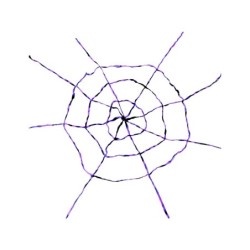 Tela de araña Lila-Negra 150x150 cm.