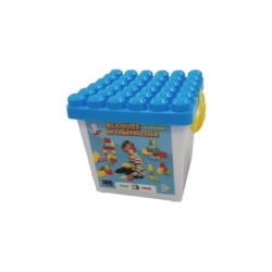 Cubo Contenedor Piezas de Construccion con 20 Piezas
