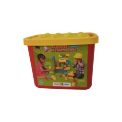 Cubo Contenedor Piezas de Construccion con 150 Piezas