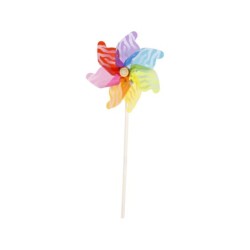 Molinillo de viento 32X74  cm. Multicolor