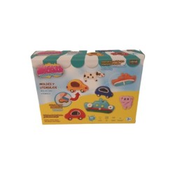 Set Herramientas Moldeo 11 piezas con 5 Botes Plastilina 20 g
