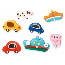 Set Herramientas Moldeo 11 piezas con 5 Botes Plastilina 20 g