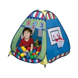 Casa de Tela Basquet 90x90x90cm Con 100 Bolas 7cm