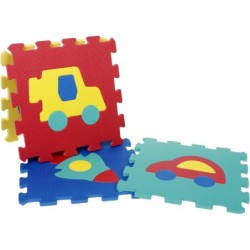 Set EVA Puzzle Suelo Vehículos 10 Piezas