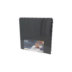 Set 4 Piezas Suelo Gimnasio 620x620x10 mm. Color Negro Dureza 35°