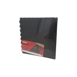 Set 4 Piezas Suelo Garaje 620x620x10 mm. Color Negro Dureza 35°