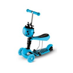 Patinete 3 Ruedas 2 en 1 Azul