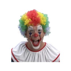 Peluca Adulto Multicolor Payaso