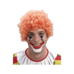 Peluca Adulto Payaso Naranja